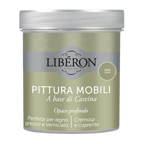Libéron Pittura Mobili a base di Caseina Verde Oliva 0.5 L