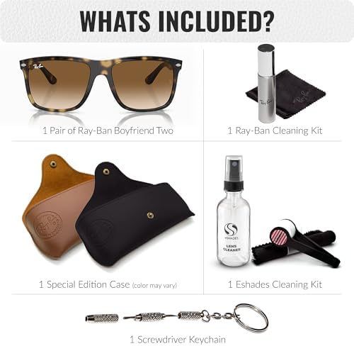 Ray-Ban RB4547 BOYFRIEND Dois óculos de sol quadrados para homens