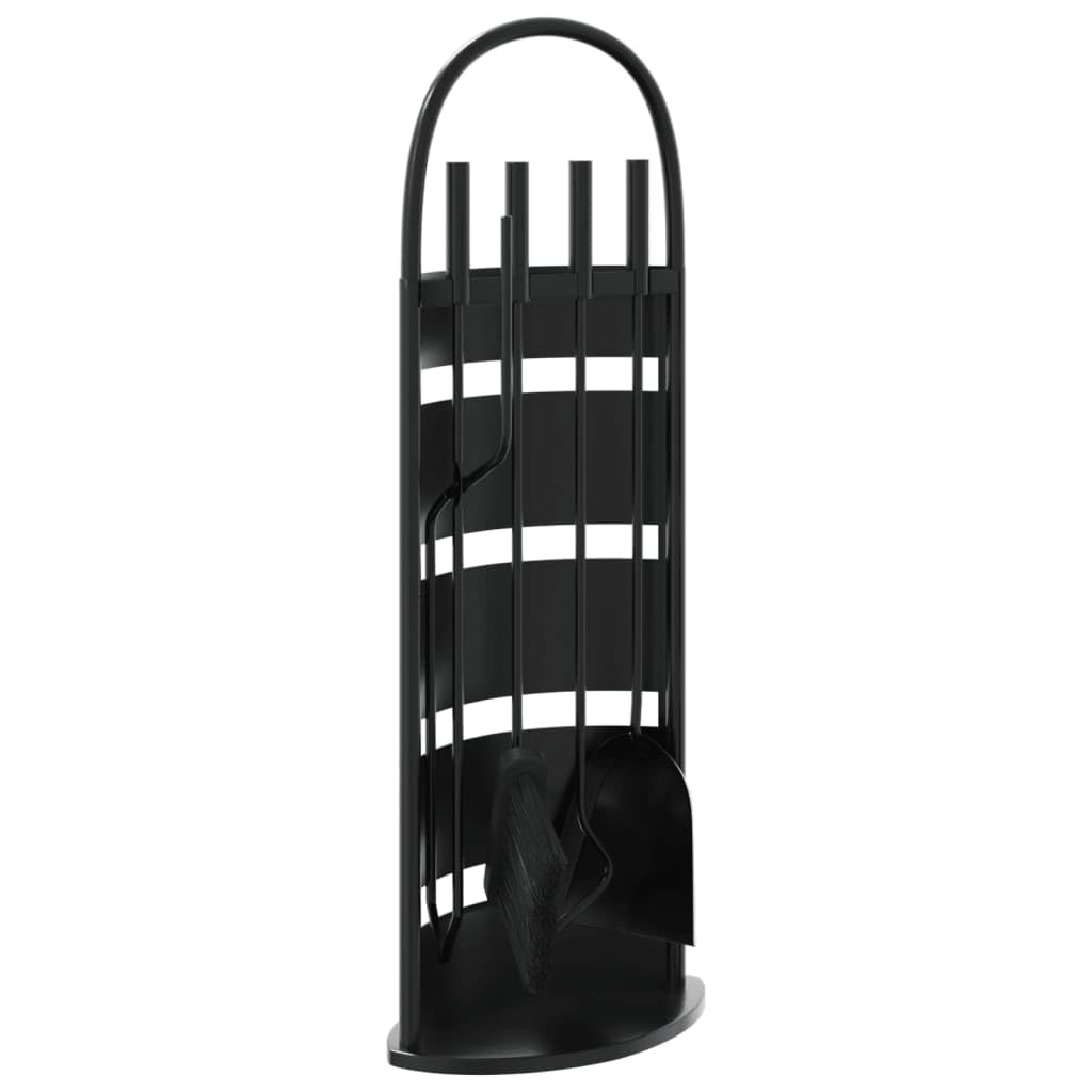 SKM Juego de Herramientas para Chimenea de 5 Piezas, 23 x 15 x 66 cm, Acero,Casa y jardín,Accesorios para hornos de leña y chimeneas,Herramientas para chimeneas,Negro,3.41 kg,156374