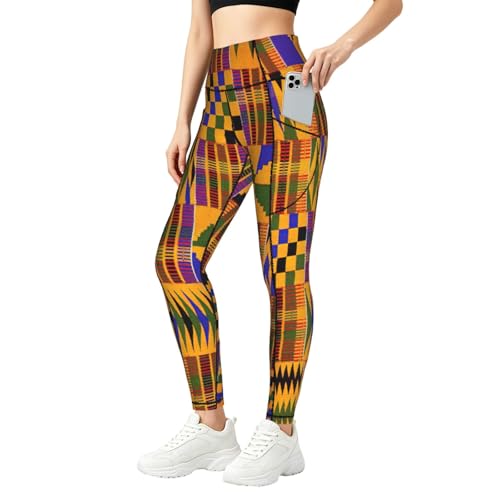 Legging de sport ethnique africain pour le running et le fitness urbain