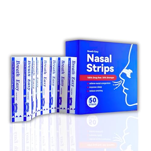 La mejor comparación de Tiras - los preferidos. 45 Tiras Nasales Antironquidos – 50 Unidades | Abre las Vías Nasales y Mejora la Respiración al Dormir | Nasal Strips Certificadas CE/ISO/MSDS | Para Hombre y Mujer.