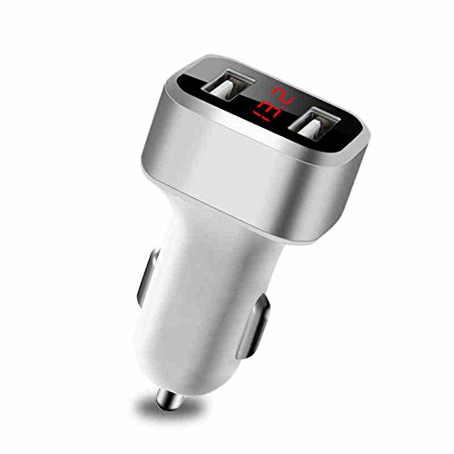 Caricabatterie per Auto, Ricarica USB per Auto - Caricabatterie 2USB - Carica Digitale Veloce - Carica Rapida