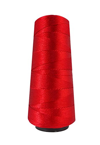 Hilo para bordado rojo de 1 carrete 3 hebras seda miniatura 1