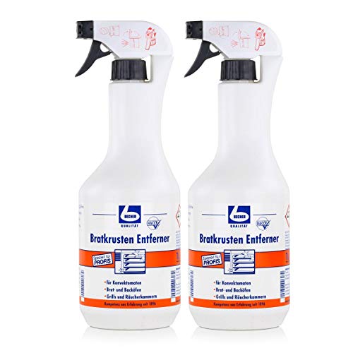 Bratkrusten Entferner 1 Liter - Geeignet für Grills, Räucherkammern, Brat- und Backöfen & Konvektomaten (2er Pack)