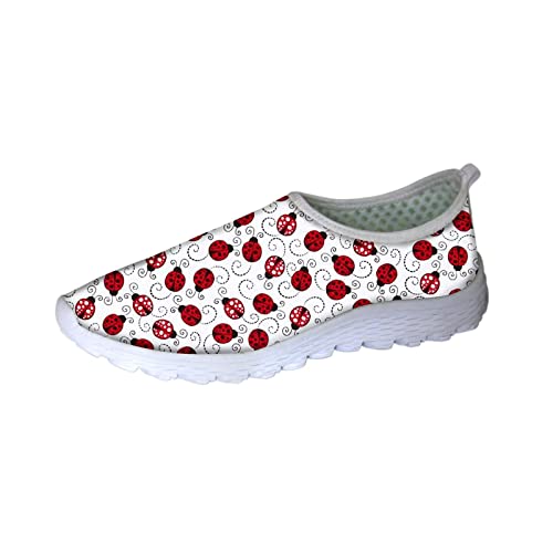 Forchrinse Floral Corgi Print Women’s Men’s Slip on Shoes Soft Mesh Walking Sneakers Sport Causal Travel Shoes Breathable