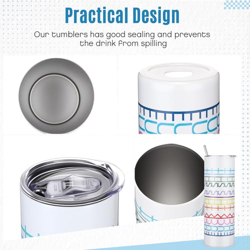 Vaso térmico blanco de acero inoxidable 20 oz miniatura 4