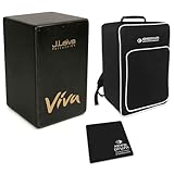 J.Leiva Viva Black Cajon schwarz mit Tasche und Sitz-Pad