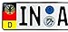 Custom German License Plate Flag + Eagle (Custom Plate)