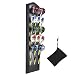Dart Caddy, Wall Mount Wood Dart Holder/Stand, Displays 5 Sets of Steel/Soft Tip Darts, Solid Wooden Rack with Accessory Storage Bag, compatible with Sisal & Electronic Dartboard, Surrounds & Cabinets