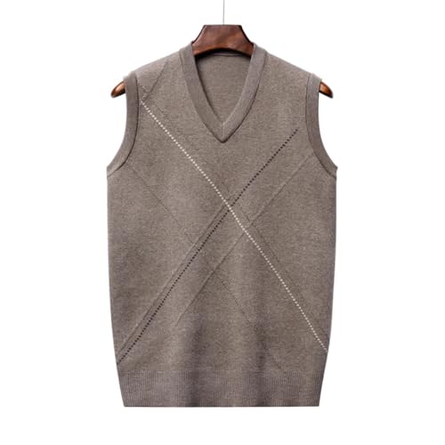 Men Wool Knit Jumper Sweater Tops Sleeveless Cross Retro Vintage Casual V Neck Tank4