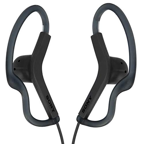 Sony MDR-AS210 Sports in-Ear Splashproof Headphones Black : Amazon