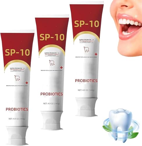KOTGBEWM Dentifricio SP-10, Dentifricio sbiancante probiotico SP-10, Dentifricio Bright White Probiotics, Dentifricio per la Pulizia Profonda, Smacchiatore per Denti
