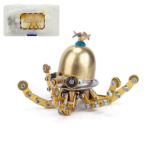 Puzzle 3D métal pieuvre steampunk décoration de bureau créative à poser