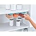 Joseph Joseph CupboardStore Airtight Easy Pour Food Container 3M Tape Undershelf Storage Hanger, 3-Piece Set - Small, Opal