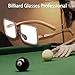 KRYTJACZ Billiards Sports Goggles Full Frame Competition Eyewear Comfortable Wide Field Glasses for Lover Billiards Game Glasses