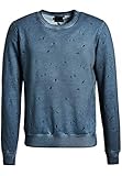 khujo Herren Sweatshirt Walter mit Dip-Dye Optik