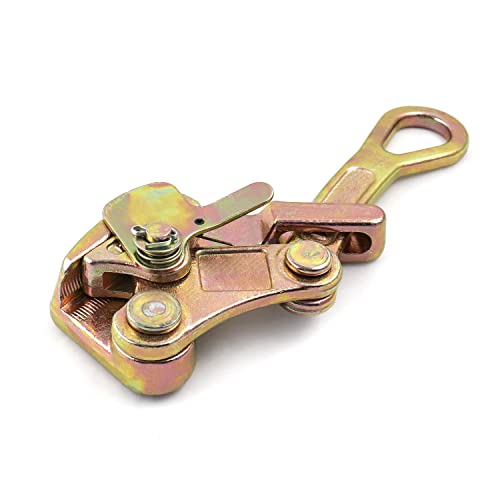 Qwork 2 T Cable Grip Wire Grip Steel Rope Jaw Puller For Wire Rope, Pulling 4408 Lbs #TOP1