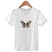 DIYthinker Mariposa Cometa en 3D Cuello Redondo Estilo Chino Camiseta para Chico Multicolor Pequeña