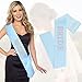 Bride Sash, Bride Pearl Satin Sashes, Brides-to-Be Sash, Bachelorette Party Favors, Brides Sashes Bachelorette Party, Pearl Bridal Wedding Groom Gift for Bridal Bridesmaid Decorations (Blue)