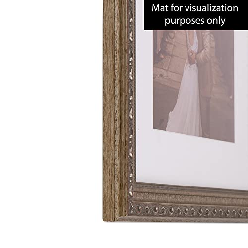 Arttoframes 10X13 Inch Silver Picture Frame, This 1.25 Inch Custom Wood Poster Frame Is Antique Silver - Comes With Regular Glass And Corrugated Backing (Womd6661-10X13) #TOP4