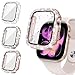 Neitra [3 Piezas Diamond Funda con Templado Protector de Pantalla para Apple Watch Series 11/10 42mm, HD Anti-Choque Cobertura Completa Carcasa, Rígido Bling Diamond para mujeres y niñas