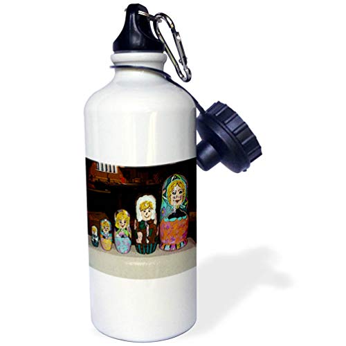 3dRose Matryoshka Family water bottle