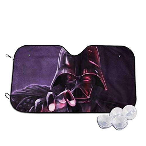 Lihaky Star-Wars Darth-Vaders Parabrisas Sombrillas Bloques Rayos UV Visera Plegable para el...