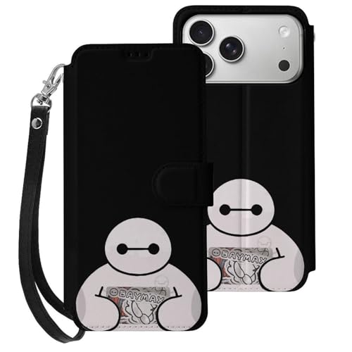 iPhone17 Pro Max用ケース 手帳型 ベイマックス アイフォン17 Pro Max用ケース 財布型 スマホケース PUレザー おしゃれ カード収納 スタンド機能 携帯カバー 耐衝撃 2025年新型