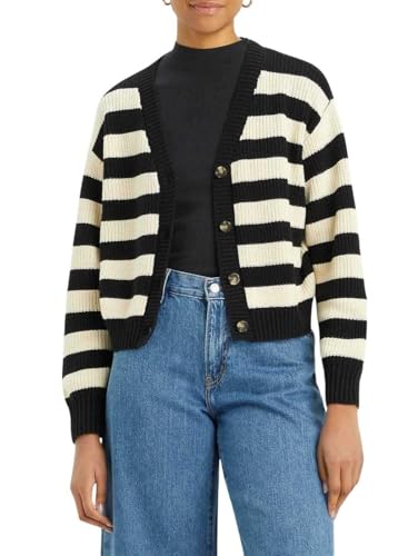 Levi's Snowflake Cardigan Maglione, Butterfly Stripe Cav, M Donna