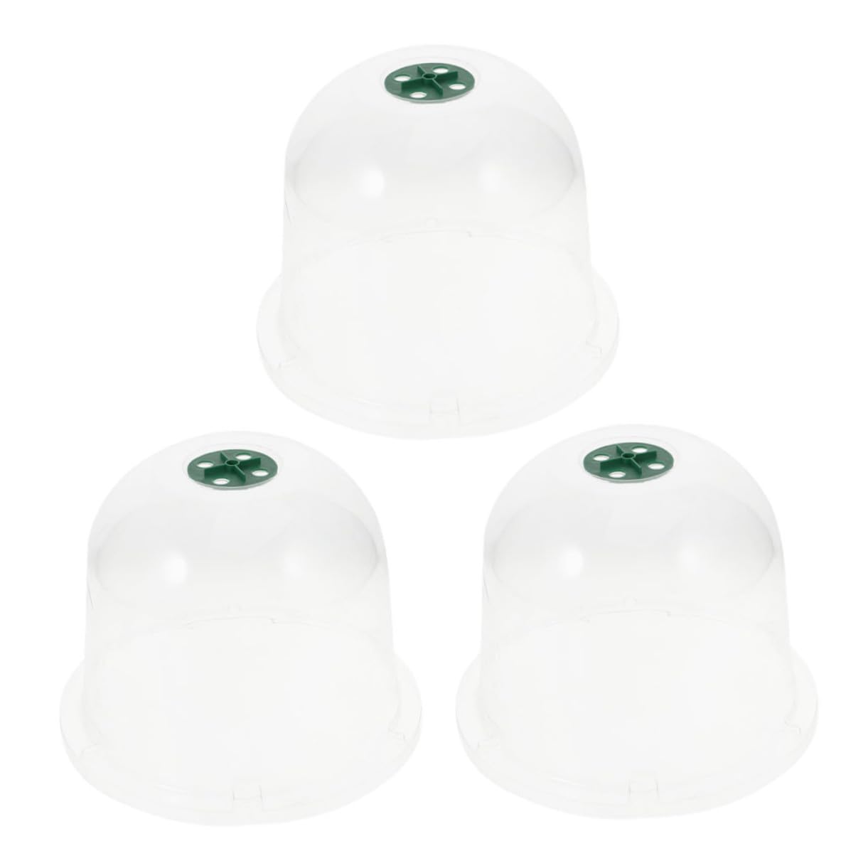 Yardenfun 3 Stück Mini Gewächshaus Pflanzkuppel aus Robustem Pet Material Transparente Pflanzenhaube für Anzucht Frostschutz und Schutz im Garten Vielseitig als Garten Cloche für Blumen