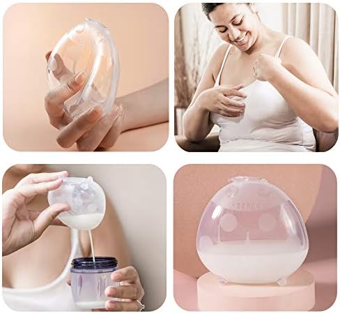 haakaa 100ml Manual Breast Pump and 75ml Wearable Ladybug Breast Milk Collector Combo for Breastfeeding