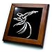 3dRose ft_63146_1 Whirling Dervish Sufi Whirling, Meditation, Dervishes,Rebirth,Love, Acrylic Painting, Islam, Turkish Framed Tile, 8 by 8-Inch