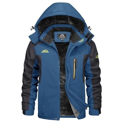 KEFITEVD Men's Warm Fleece Ski Jacket Cover