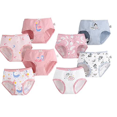 Image of benetia Girls' Underwear Soft Cotton 6-8 Pack