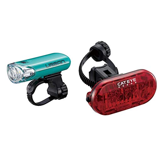 キャットアイ(CAT EYE) LEDライト ヘッドライト URBAN アーバン セーフティライト セット チェレステ HL-EL145 自転車