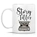Retreez Funny Mug - Story Teller Typewriter Writer Author Editor 11 Oz Ceramic Tea Coffee Mugs - Funny, Sarcasm, Sarcastic, Motivational, Inspirational birthday gifts for friends, coworkers, dad, mom