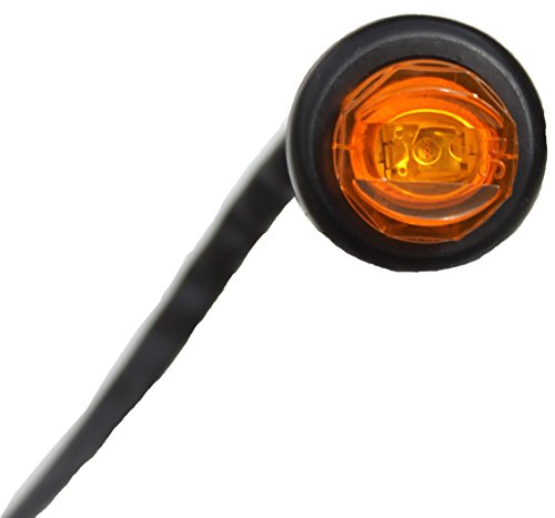 3/4" Bullet Amber Mini Round Led Light #TOP4