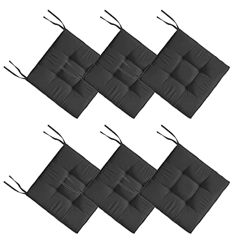 PRIMEPATIO Lot De 2 Coussins De Chaise D'Extérieur Imperméables 7 Cm D'Épaisseur - Ultra Confort Avec Attaches - Kaki Élégant Pour Terrasse Et Jardin