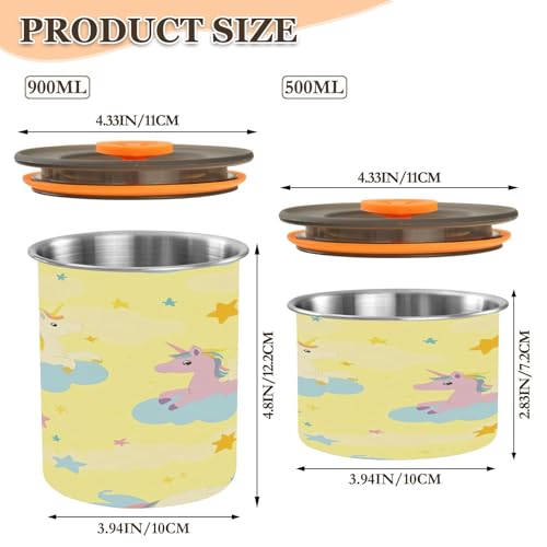 Contenedor hermético para café Qilmy en acero inoxidable 30 oz miniatura 3