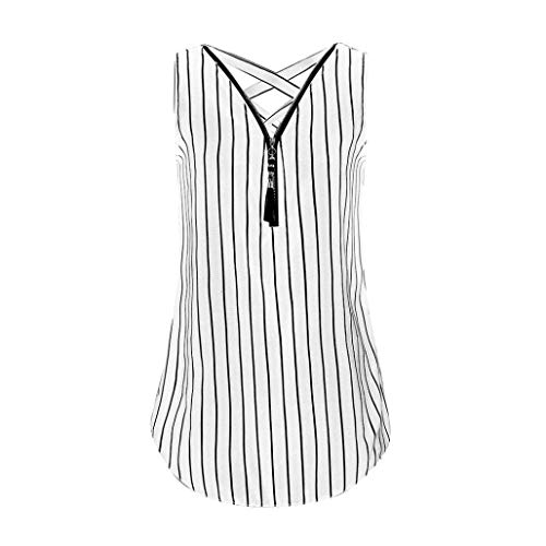 2018 Ladies Fashion Women Summer Loose Autumn Women Floral Chiffon V Neckline Edge Shovel T Shirt Tops (Color : White, Size : M)