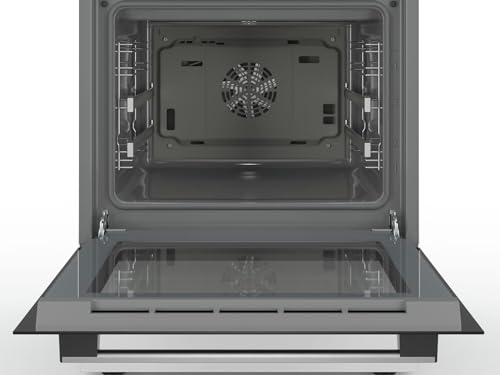 Foto von Bosch HKR39C220 Serie 4 Elektro-Standherd, 60 cm breit, EcoClean Direct Reinigungshilfe, 3D Heißluft Backen auf 3 Ebenen, LED-Display-Steuerung, Erweiterbare Kochzone für großes Kochgeschirr, Weiß