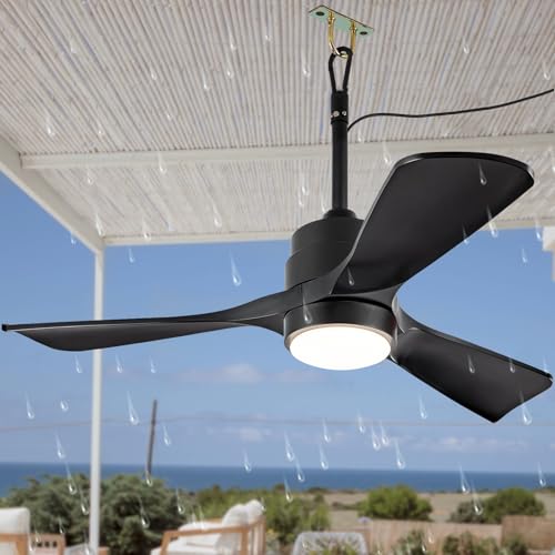 Imagen de ZIMOFLL Ventiladores de cenador de 42 pulgadas para colgar al aire última intervensión con control remoto