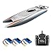 Sunydog 805 Bateaux RC pour Enfants Adultes 25KM / H Bateau de Course à Grande Vitesse 2 canaux Bateaux télécommandés pour Bateau de Course de piscines