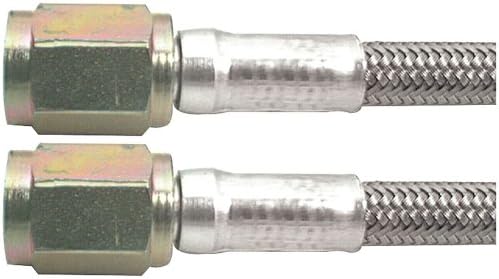 Allstar Performance ALL46300-18#3 Braided Steel Lines With -3 Ends, 18in