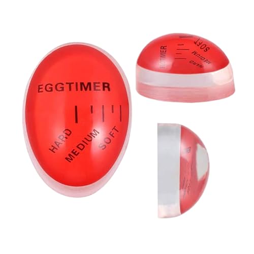 PURANEX 1 Pcs Colour Changing Egg Timer – Perfect Soft, Medium, Hard Boiled Egg Doneness Indicator – Kitchen Gadget, Heat-Resistant, Easy-to-Read, Fun & Practical Cooking Tool for Breakfast Lovers