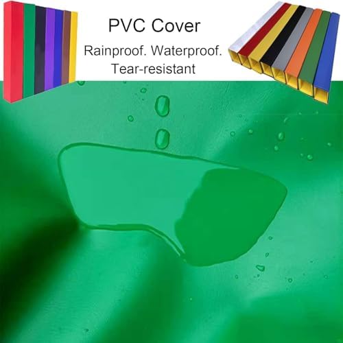 6ft Basketball Pole Pads - Weatherproof, UV-Resistant, 1” Thick Foam Padding, Hook/Loop Closure for Enhanced Player Safety & Protection - Square Shape Padding