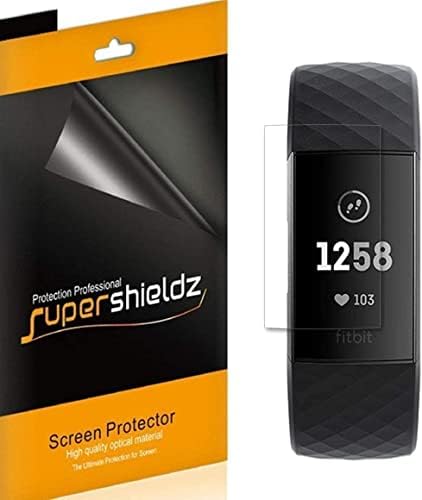 Supershieldz (3 Pack) Designed for Fitbit Charge 4, Charge 3 and Charge 3 SE Screen Protector, 0.13mm, High Definition Clear Shield (TPU) image 3