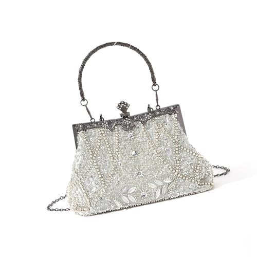 Sac à bandoulière sécurisé avec serrure de baiser pour gala et soirée