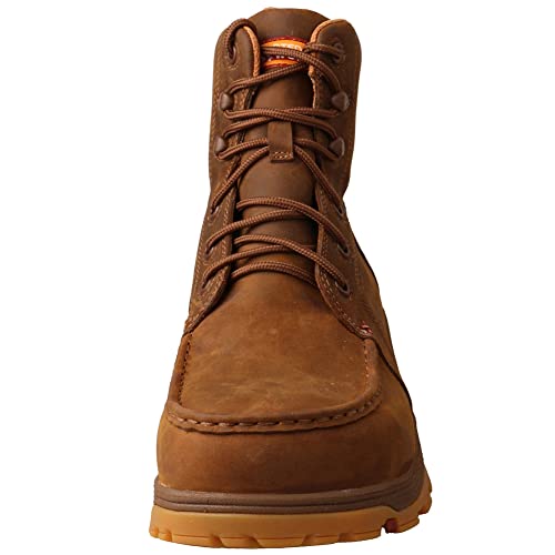 Image of Twisted X Men's 6 inch Work Oblique Toe Boot, Moc Toe Nano Toe with CellSole