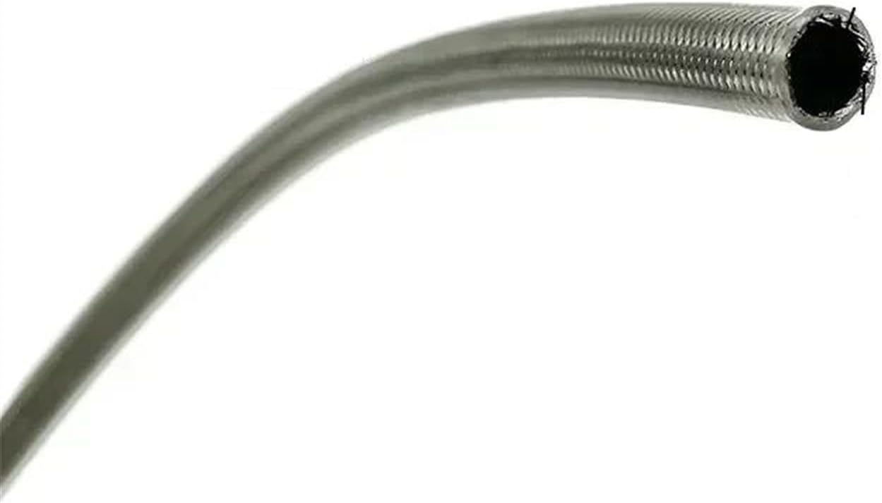 Brake accessories 4M 13FT Motorcycle Braided Stainless Steel PVC Brake Line Hose Fluid Hydraulic Hose Brake Line Gas Oil Fuel Tube Pipe